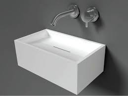 Lave Mains Rectangulaire Suspendu En Solid Surface Cocoon San Jordi I By Cocoon Design Jessie Verdonschot Seb Ackerst Lave Main Wc Lave Main Lave Main Design