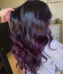 The very deep indigo hair color is beautifully framed by a very strong side pony, as well when it comes to purple ombre hair, the sky is really the limit. 22 Stunning Purple Ombre Hair Color Ideas For 2021