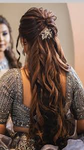 See more ideas about indian bridal hairstyles, indian bridal, bridal hair. Book The Best Hair Makeup Artist Now Indian Bride Engagement Hairstyles Hair Styles Open Hairstyles