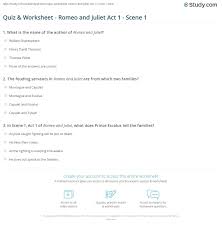 In act iv, scene 1 of romeo and juliet, juliet cries, ''o, bid me leap, rather than marry paris. Quiz Worksheet Romeo And Juliet Act 1 Scene 1 Study Com