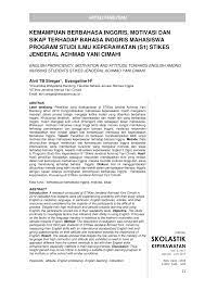 Language, literature & linguistics, education. Jurnal Keperawatan Dalam Bahasa Inggris Pdf Jawabanku Id