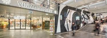 Wine shop, liquor store, beer store, shopping mall. Vinmonopolet Oslo S