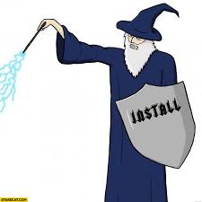 This will overwrite the windows files only and leave your personal files in tact. Wizard With Install Shield Drawing Starecat Com