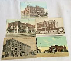 5 Vintage Postcards Newton Kansas 1909 13 Harvey House Bank Hospital Depot Ymca Postcard Vintage Postcards Newton Kansas