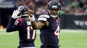 #deshaun watson #quarterback #athlete #sports #nfl #football #houston texans #coat #hat #turtleneck #chains #style #sexy #handsome #suave #suit #sharp #men's fashion #fine #attractive #shades #sunglasses. Houston Texans Deshaun Watson Finishes Season With Historic Nfl Record Abc13 Houston
