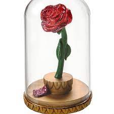 Disney Light Up Ornament Beauty And The Beast Enchanted Rose
