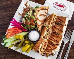 Use yufka, marfouk, pita, or a flour tortilla for a shawarma. Station1 Chicken Shawarma Plate Syrian Style Picture Of Station 1 Lebanese Kitchen Dartmouth Tripadvisor