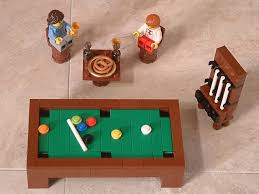 How To Build A Lego Pool Table With Images Lego Furniture Lego Diy Lego Craft