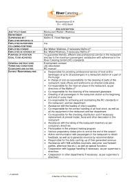 job description of bartender for resume