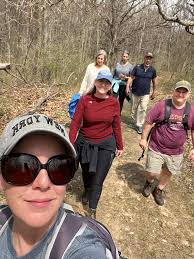 Outdoor reading handout in Northern Michigan