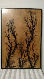 Beautiful Electrically Engraved Wooden Plaque Looks Like Several Trees Wood Burning Crafts Burning Wood With Electricity Wood Burning Art