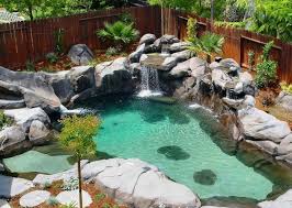 Pool Garden Fountain Piscina Y Cabana De Jardin Fontaine De Jardin Moderne Cascade Piscine Piscine Amenagement Paysager