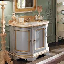 To paint bathroom cabinets, start by removing the doors and hardware. Gr 1083 Hand Painted Vanity David Michael Furniture