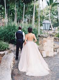 A Dream Ballgown For A Beach Ceremony Beach Destination Wedding Beach Ceremony Mod Wedding
