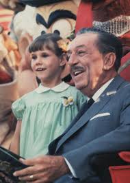 Walt Disney and I pose for a photo together at Disneyland in October 1966.  We were there to shoot a magazine ad for RCA color televisions. Disney was  very frail and did