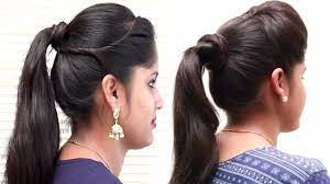 Start braiding the side portion of the hair. 3 Easy Ponytail Hairstyles For School College Prom Ponytail For Medi Hairstyles For School Ponytail Hairstyles Easy High Ponytail Hairstyles
