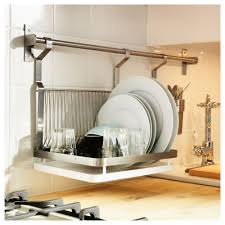 Easy Kitchen Storage Solutions Using Your Backsplash Reliable Remodeler Dish Rack Drying Drying Rack Kitchen Wall Mounted Drying Rack