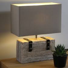 Rustic Wood Metal Table Lamp Shade Wide Wooden Table Lamps Rustic Table Lamps Metal Table Lamps