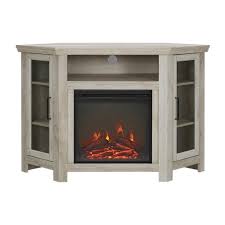 So with its strength and size, this electric fireplace tv stand 60 inch easily accommodates large flat panel televisions spanning a maximum of 60 inches. Corner Electric Fireplaces At Lowes Com