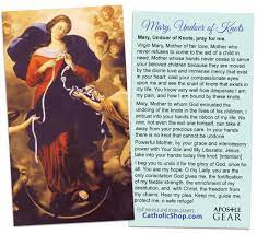 A beautiful devotion to mary undoer of knots, prayers and a novena promoted by pope francis provide a source of comfort and healing of the knots we get so entangled in during our life, misunderstandings, thoughtless actions and words that bind us up and entangle our relationships with. Mary Undoer Of Knots Holy Cards