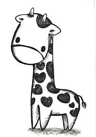 Little Sweet Baby Sketch Baby Animal Drawings Giraffe Drawing Cute Animal Drawings
