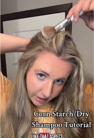 Cornstarch with Essential Oil Dry Shampoo Hacks