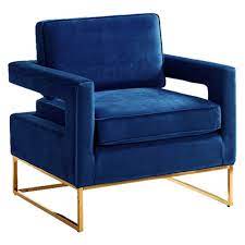 Meridian Furniture Inc Noah Velvet Accent Chair In 2021 Blue Velvet Accent Chair Velvet Accent Chair Meridian Furniture