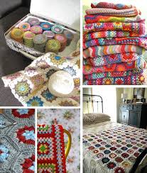 I'm sure there are lots of different ways of knitting the mitred the mitred square blanket was photographed at the lodge that we stayed in for a week in the i love hearing how you enjoy knitting the patterns and look forward to reading your comments here and on. Free Crochet Pattern How To Make And Join Granny Circles Within A Sq By Hand London