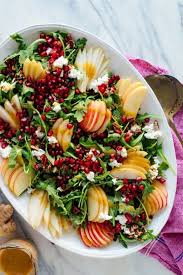 Pomegranate Pear Green Salad With Ginger Dressing Cookie And Kate Recipe Delicious Salads Green Salad Recipes Healthy Recipes