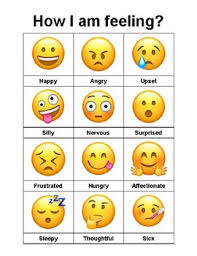 Emoji Feelings Chart Pre K