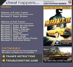 Unlockables & cheat codes in driver: Challenge The Game Game Hackerz Publicaciones Facebook
