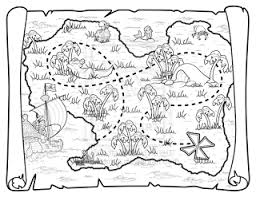 You can create an authentic looking map using materials from home, plant pirate treasure at different landmarks, and lead your kids on a fun hunt for buried treasure! Pin By Sarka On School Pirates Pirate Maps Pirate Coloring Pages Pirate Treasure Maps