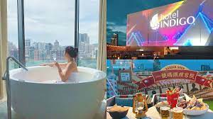 這飯店超有哏！房內泡澡view超美、全台首創「高空酒吧洗頭」免費|食尚玩家|英迪格|高雄飯店|食尚玩家