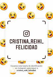 Pin De Cristina Felicidad En Cristina Reiki Felicidad Blog De Instagram Tarjetas De Identificacion Instagram