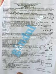 Examenul începe la ora 09:00 și va dure 3 ore. Bacalaureat 2012 Subiectele La Proba Scrisa La Fizica Ziarul National