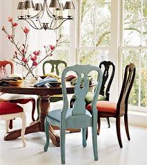 Pottery Barn Via Small Space Style Mismatched Dining Chairs Pottery Barn Dining Room Dining Chairs