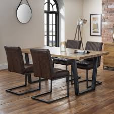 American lifestyles solina cherry dining arm chairs set of 2 this piece of furniture provides solidity into a dining room. Dining Set Julian Bowen Brooklyn Oak Dining Table And 4 Dining Chairs Bro101