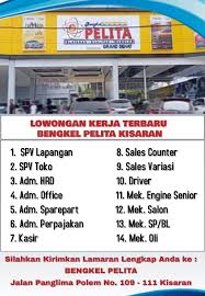Check spelling or type a new query. Loker Medan Terbaru Januari 2019 Di Bengkel Pelita Kisaran Medankerja Lowongan Kerja Medan