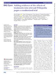 February 8 · monachil, spain ·. Pdf Adding Evidence Of The Effects Of Treatments Into Relevant Wikipedia Pages A Randomised Trial