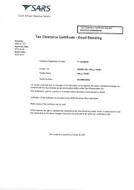 The electronic tax clearance (etc) system. Tax Clearance Certificate Pdf