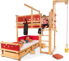 A tremendous amount of useful storage space is obtained by adding the drawers underneath the bed. Corner Bunk Bed Buy Online Billi Bolli