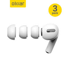Olixar Soft Silicone Replacement Tips For Apple Airpods Pro 3 Pack