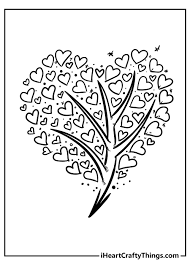 The shapes are 1 per page, 2 per page, 6 per page, and 15 per page. Heart Coloring Pages Unique Designs To Color 2021