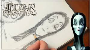 Morticia addams page 1 of 1 • 1. How To Draw Morticia Addams From Addams Family 2019 Real Time Youtube