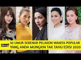 Pelakon wanita malaysia tersenarai di antara 100 wajah tercantik 2017. 30 Umur Sebenar Pelakon Wanita Popular Yang Anda Mungkin Tak Tahu Edisi 2020 Youtube