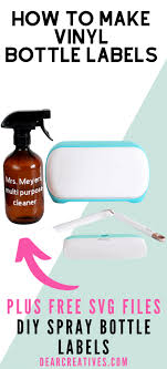 Download Diy Spray Bottle Labels Cricut Craft Dear Creatives
