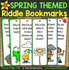 Here are 40+ knock, knock jokes that kids will be sure to love! Spring Themed Bookmarks With Silly Joke Riddles By Nyla S Crafty Teaching