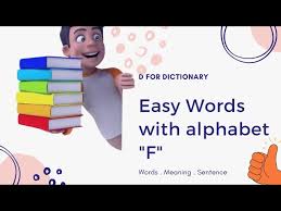 The lines and s the alphabet of lines is a list of line symbols that engineers use in technical draw. Easy And Simple Words With Alphabet F Words Meaning Sentence Interesting Facts Youtube