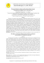 Suchen19 suchen19 25 poin untuk satu set pertandingan Pdf Pengaruh Metode Latihan Dan Koordinasi Mata Tangan Terhadap Hasil Keterampilan Servis Atas Bola Voli