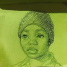 Wide eyed; mystified. May we be just like a child, staring at the beauty of  our King." A vertically shaded anime style drawing. Enjoy. #animeart  #animegirl #hairart #fashiondesign #blueeyes #animedrawing